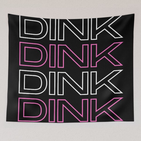 Item preview, Pink Pickleball DINK Text Design Dark designed and sold by OutofFocusShop.