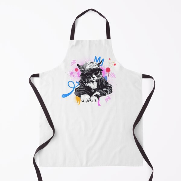 Item preview, Hip Hop Graffiti Cat - Spray-Paint Paws - Urban Street Art Design designed and sold by zwrohn.