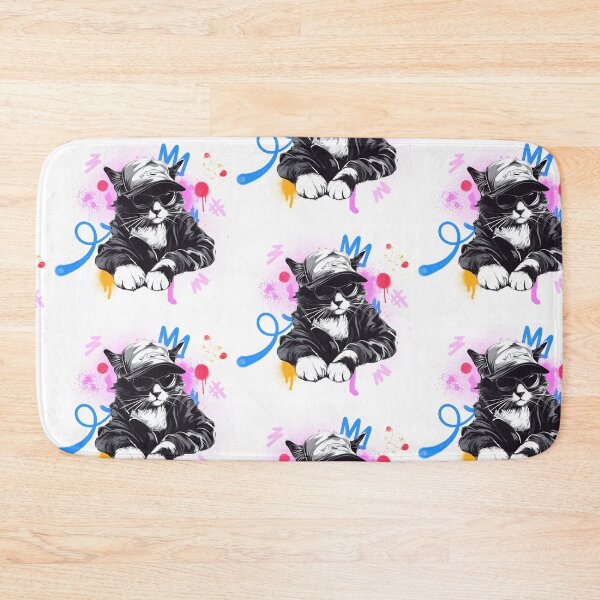 Item preview, Hip Hop Graffiti Cat - Spray-Paint Paws - Urban Street Art Design designed and sold by zwrohn.