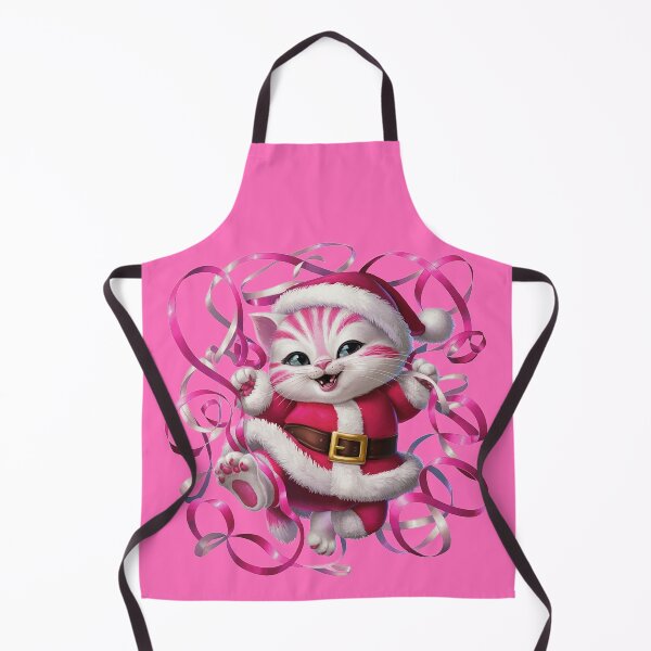 Item preview, Christmas Kitty With Pink Ribbon | Pink designed and sold by PinkGoddessLove.