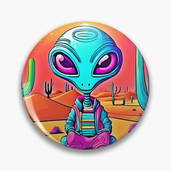 Artikelvorschau, Chillen in der Wüste – Alien-Kunst entworfen und verkauft von Health And Fitness Posts e-Store.
