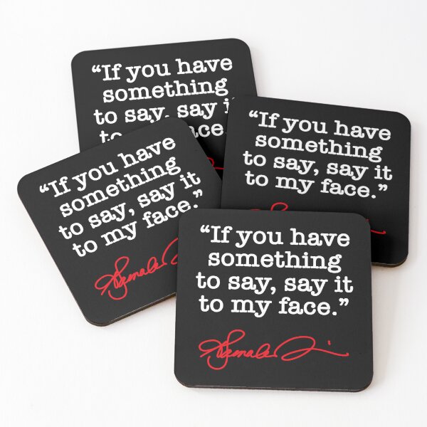 Item preview, Say it to my Face - Kamala Harris (red signature) designed and sold by Thelittlelord.