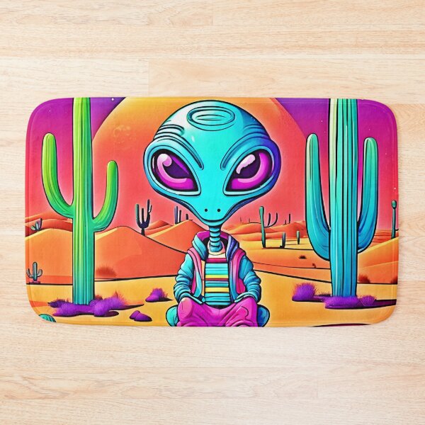 Item preview, Desert Chillin' Alien Art designed and sold by Health And Fitness Posts e-Store.