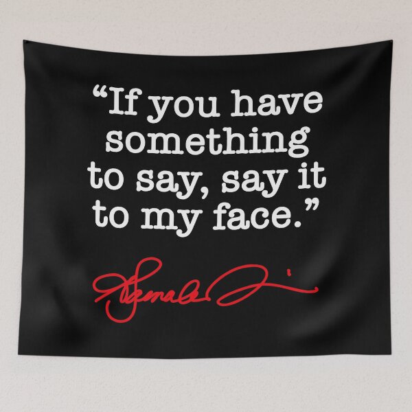 Item preview, Say it to my Face - Kamala Harris (red signature) designed and sold by Thelittlelord.