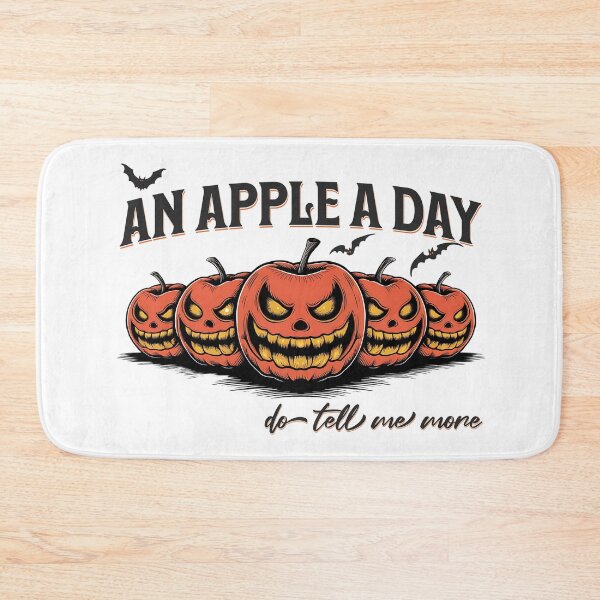 Item preview, Funny Halloween design "An apple a day" designed and sold by VariousGoodies.