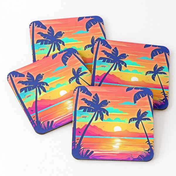 Item preview, Sunset Paradise Artwork designed and sold by Health And Fitness Posts e-Store.