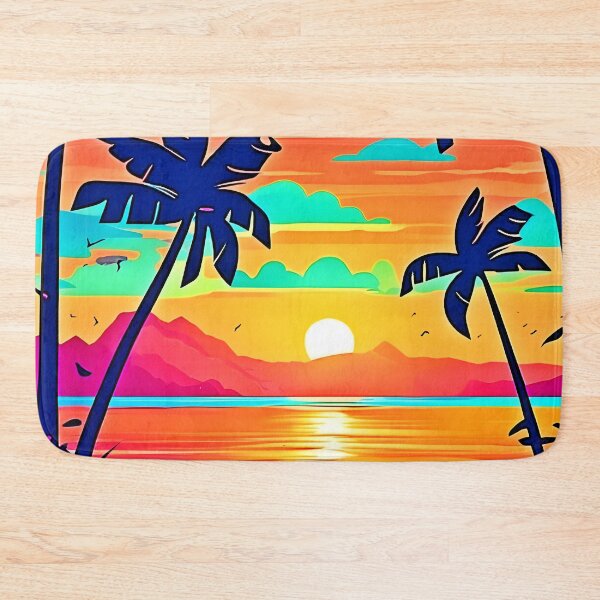 Item preview, Sunset Paradise Artwork designed and sold by Health And Fitness Posts e-Store.