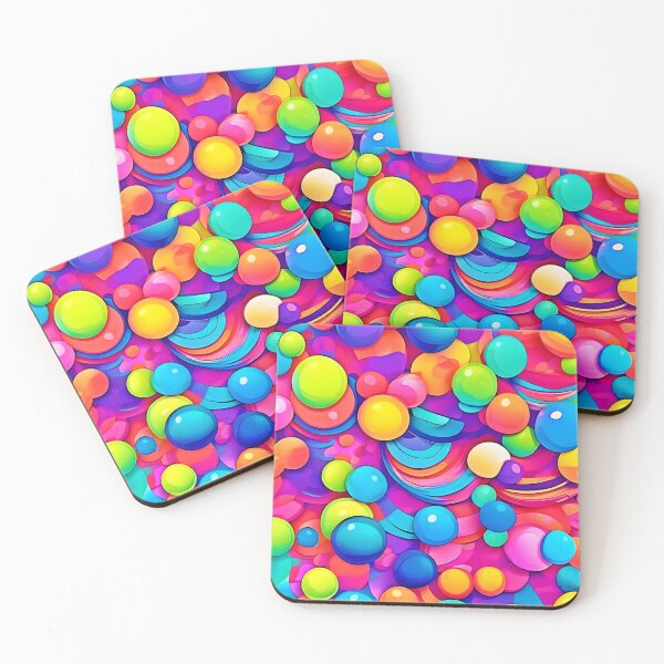 Item preview, Rainbow Bubble Blast Artwork designed and sold by Health And Fitness Posts e-Store.