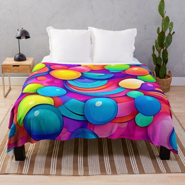 Item preview, Rainbow Bubble Blast Artwork designed and sold by Health And Fitness Posts e-Store.
