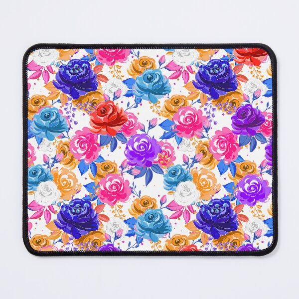 Item preview, Copy of Pink and dark blue  floral pattern designed and sold by Raghad133.