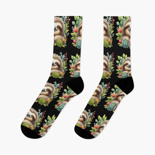 Item preview, Cute Sloth with Succulents and Plants designed and sold by Amazing-Kortez.