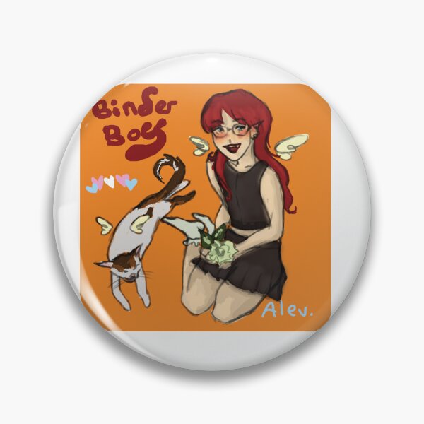 Item preview, Happy Trans Binder Boy designed and sold by alevealev.