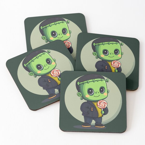 Item preview, Frankenstein's Monster Holding a Lollipop designed and sold by LarkspurAndTea.