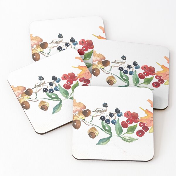 Item preview, Fall berry art designed and sold by BeeTartprints.