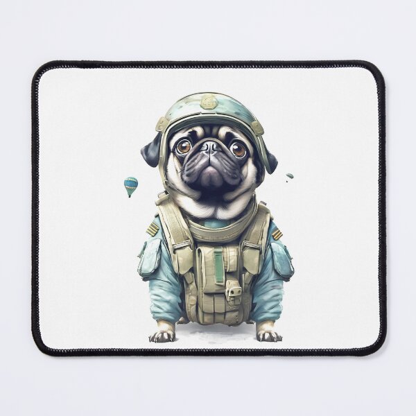 Item preview, Paratrooper Pug designed and sold by MystAvalon.