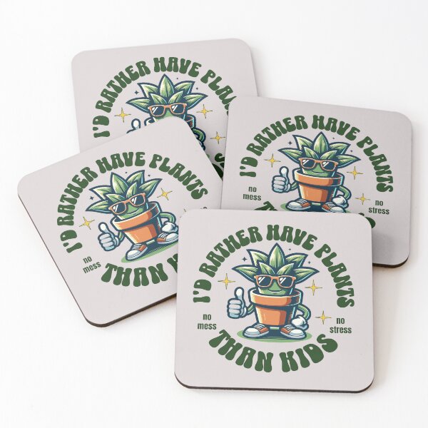 Item preview, I'd rather have plants than kids. Sarcastic / cynical plant tshirt designed and sold by Shelmodine79.
