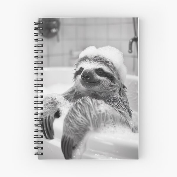 Item preview, Sloth Taking a Bath, Funny Vintage Animal Photo designed and sold by CheekyAnimalz.