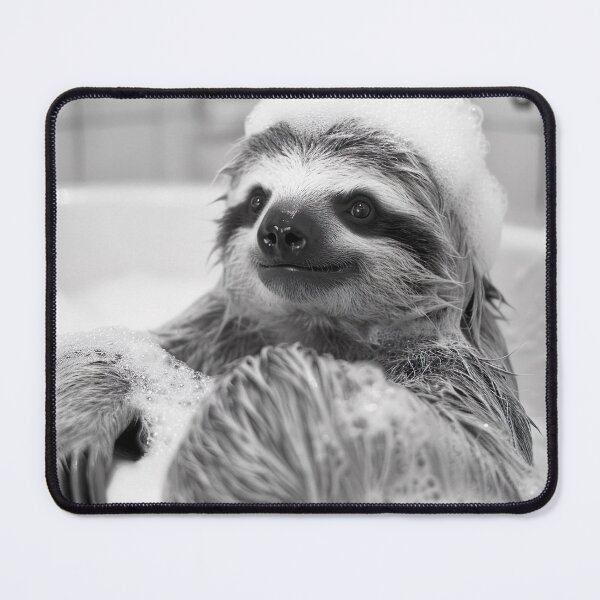 Item preview, Sloth Taking a Bath, Funny Vintage Animal Photo designed and sold by CheekyAnimalz.