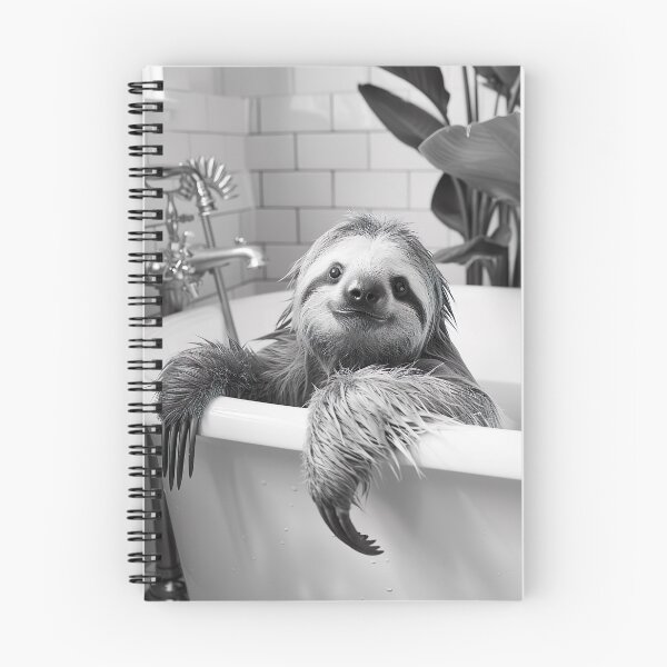 Item preview, Sloth Taking a Bath, Funny Vintage Animal Photo designed and sold by CheekyAnimalz.