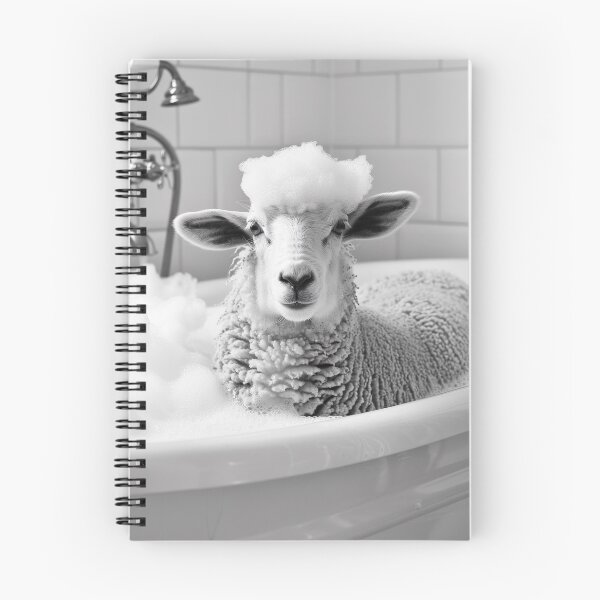 Item preview, Sheep Taking a Bath, Funny Vintage Animal Photo designed and sold by CheekyAnimalz.