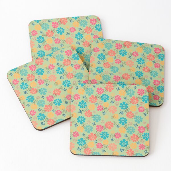 Item preview, Retro Daisies - Green- 24A-060 designed and sold by Cori Lang.