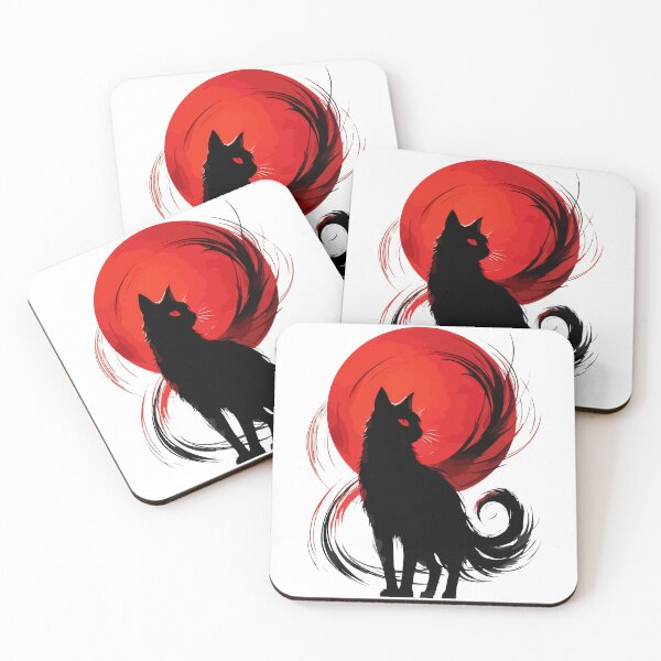 Aperçu de l'œuvre Sumie Art Coup de Pinceau Chat Noir créée et vendue par TomFrontierArt.