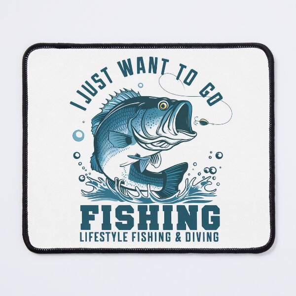 Item preview, I Just Want to Go Fishing - Funny Angler Design designed and sold by CALIMASHIRTS.