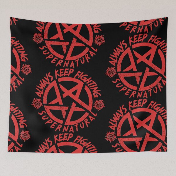 Item preview, SIEMPRE sigue luchando | Sello de protección SPN rojo designed and sold by SALENTOmadness.
