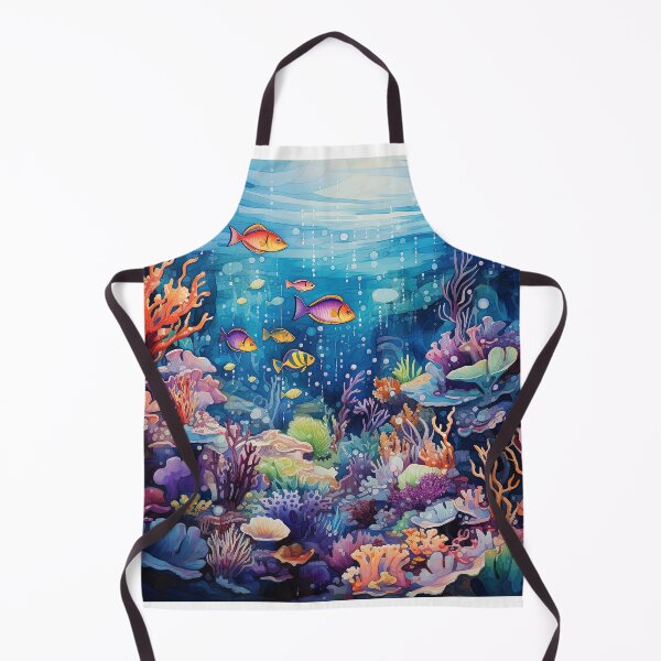 Item preview, Sea creatures coming out of seaweed marine life painting designed and sold by TheArtistOf2022.