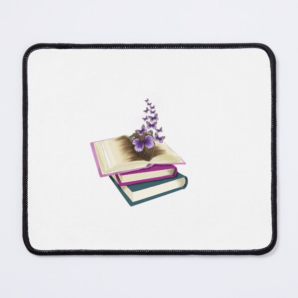 Item preview, Butterflies arising from a stack of books designed and sold by thebookburrow.