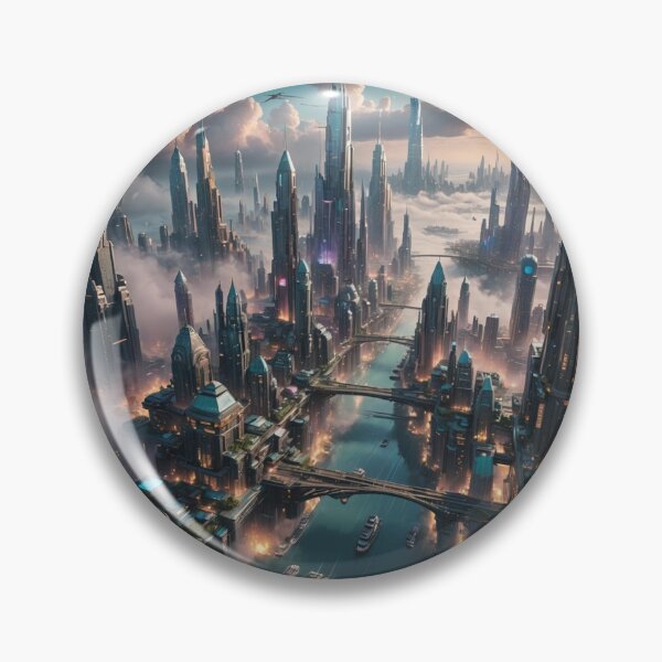 Item preview, Dreamlike Floating Metropolis designed and sold by koreatvtea.
