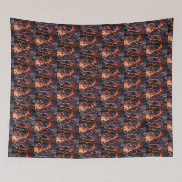 Item preview,  Otherworldly Volcano Island designed and sold by koreatvtea.