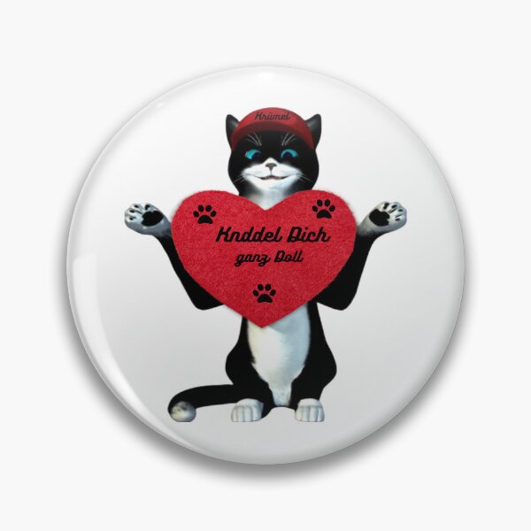 Item preview, Tomcat Krümel with heart designed and sold by Kater-Kruemel.
