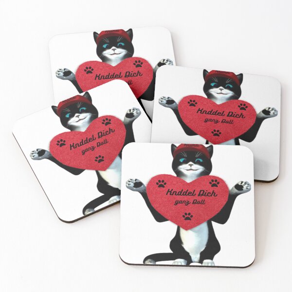 Item preview, Tomcat Krümel with heart designed and sold by Kater-Kruemel.