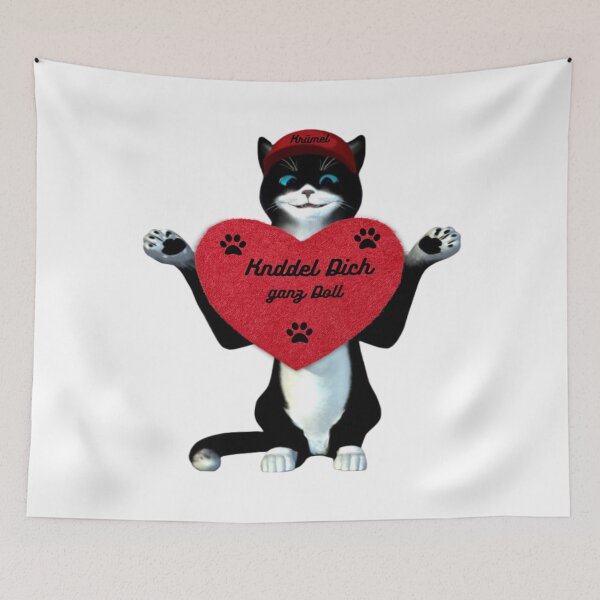 Item preview, Tomcat Krümel with heart designed and sold by Kater-Kruemel.