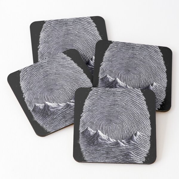 Item preview, Fingerprint with mountains designed and sold by Krystian9809.