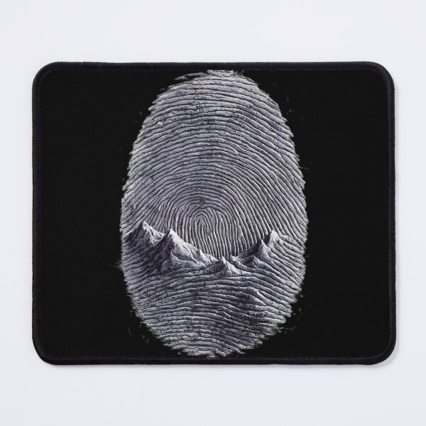 Item preview, Fingerprint with mountains designed and sold by Krystian9809.