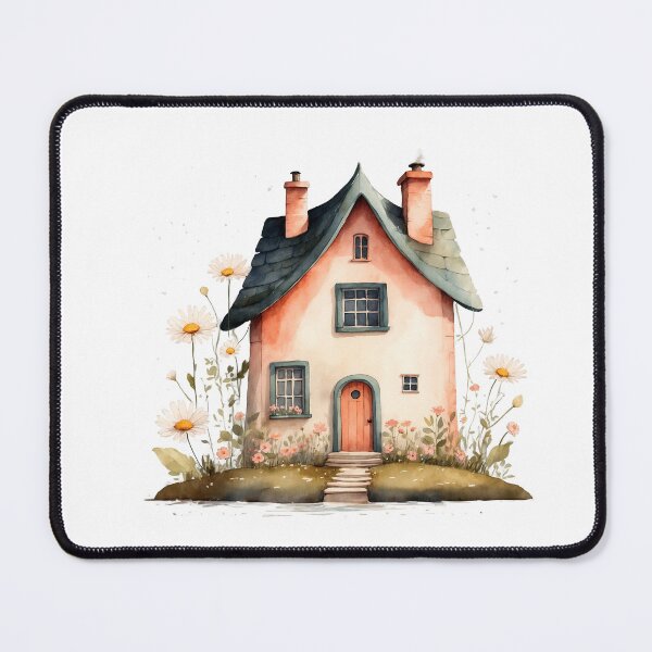 Item preview, Retro Fantasy Watercolor House designed and sold by Victoria Riabov.