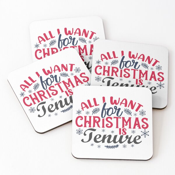Item preview, All I Want For Christmas Is Tenure - Christmas Gift For Tenured Professor, Funny Christmas Full Professor, Funny Christmas Assistant Professor, Christmas Tenure, Christmas Gift For Tenured Teacher designed and sold by jadedscientist.