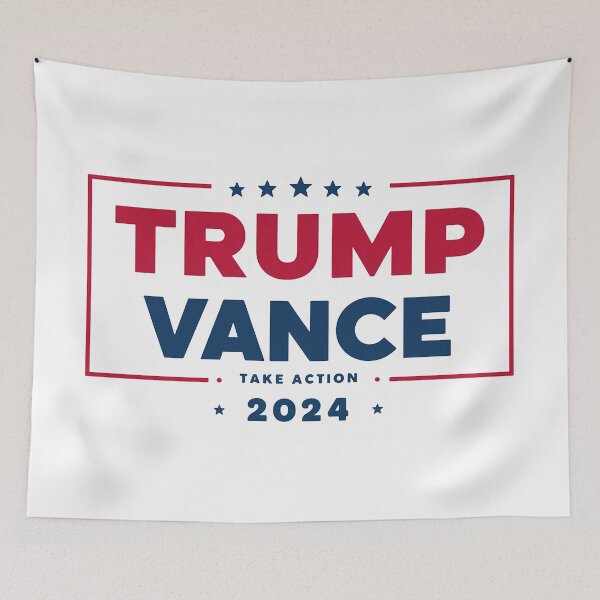 Artikelvorschau, Donald Trump | JD Vance | Präsident 2024 | Trump-T-Shirt entworfen und verkauft von RedCircleArt.