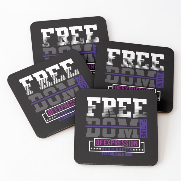Item preview, Freedom Future of Expression typographic style designed and sold by kiloorartclub.