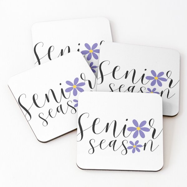 Item preview, Senior Season - Purple Daisy, Black Text designed and sold by sophia-hikari.
