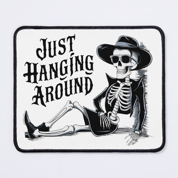 Item preview, Just Hanging Around: A Skeleton’s Serene Repose designed and sold by SplashTastic.
