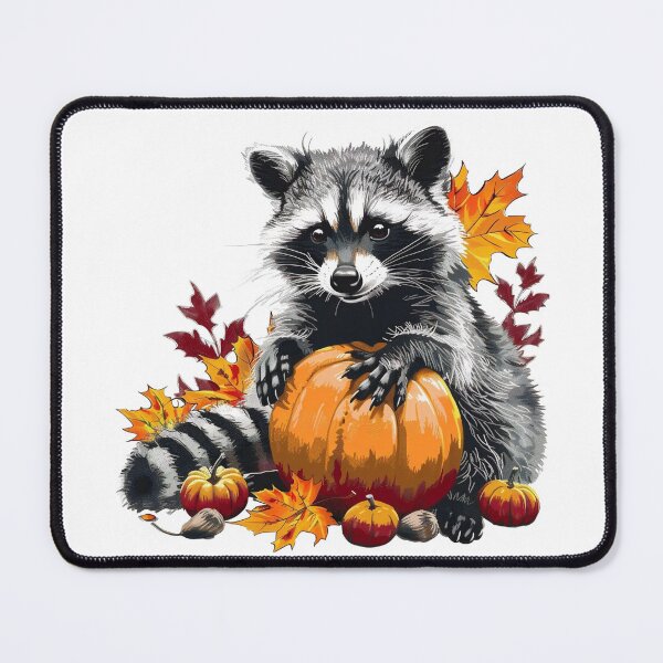 Item preview, Fall Pumpkins Raccoon designed and sold by DigitalToast.