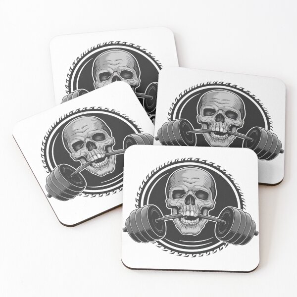 Item preview, Skull and barbell designed and sold by Krystian9809.