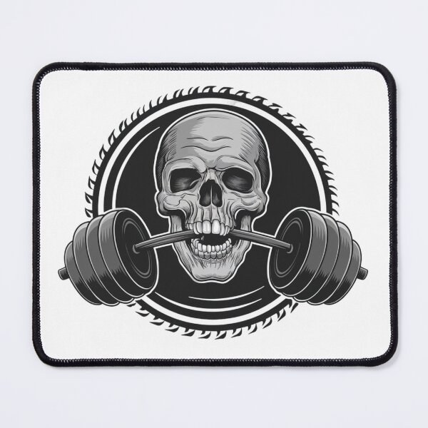 Item preview, Skull and barbell designed and sold by Krystian9809.