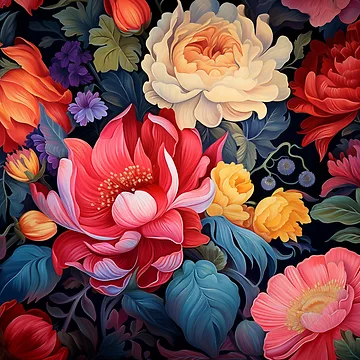 Artwork thumbnail, Floral Patterns by Rtymer