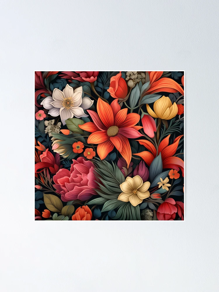 Thumbnail 1 of 3, Poster, Floral Patterns designed and sold by Rtymer.