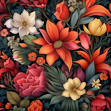 Artwork thumbnail, Floral Patterns by Rtymer