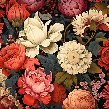 Artwork thumbnail, Floral Patterns by Rtymer